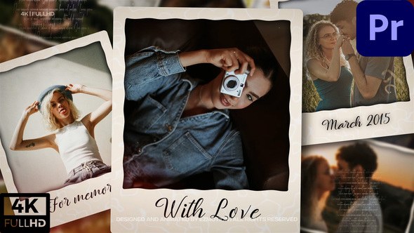 Photo Slideshow MOGRT Premiere Pro template preview