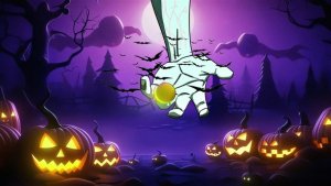 Videohive Cartoon Halloween Event Video Displays template preview
