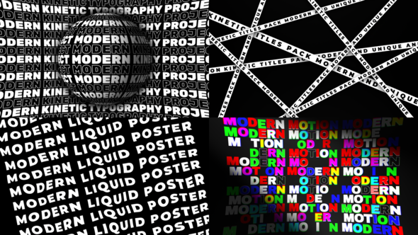 Videohive Modern Typography 48215443 Titles template preview