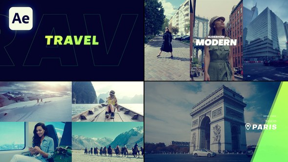 Videohive Slideshow - Travel Slideshow Openers template preview