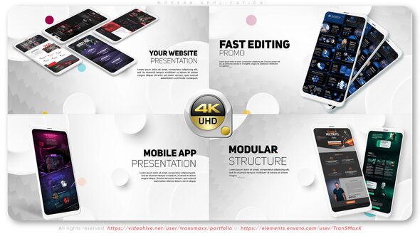 Videohive Modern Application Product Promo template preview