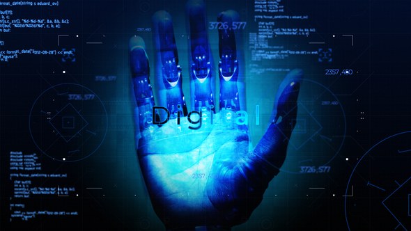 Videohive Technology Company Opener. Video Displays template preview
