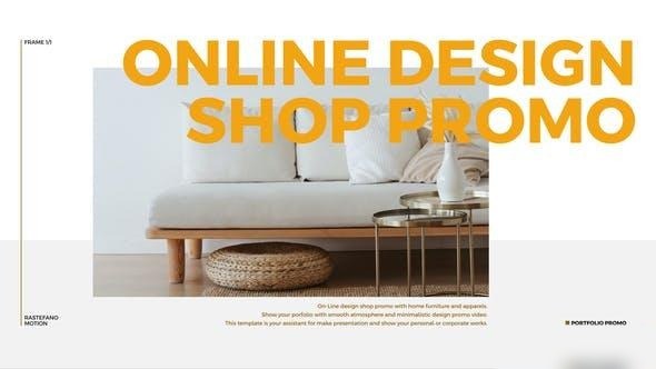Videohive Online Design Shop Promo 2 in 1 Openers template preview