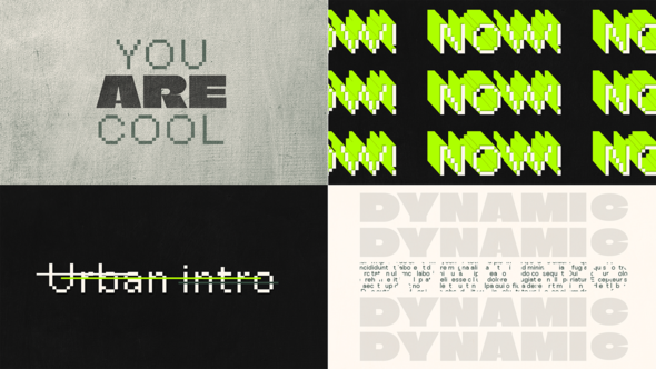 Videohive Urban Dynamic Promo 55505570 Openers template preview