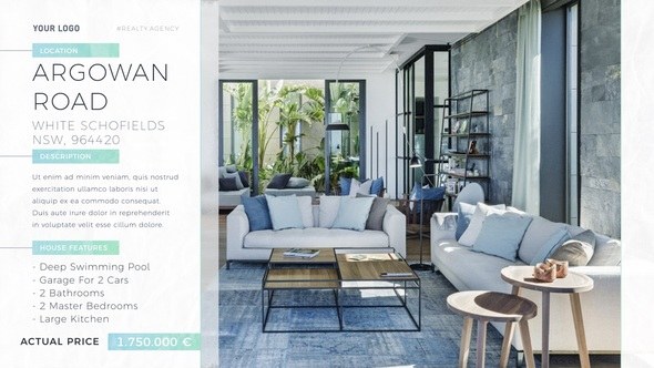 Videohive Real Estate Minimal II Product Promo template preview