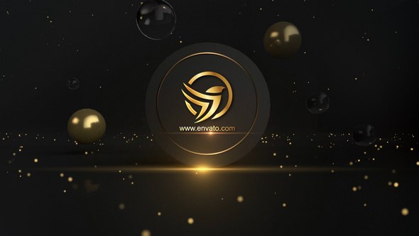 Videohive Golden Logo Opener Logo Stings template preview