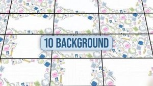 Videohive Back To School Background Elements template preview