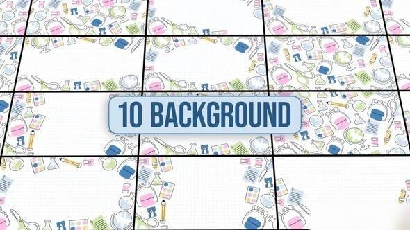 Videohive Back To School Background Elements template preview