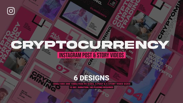 Videohive Cryptocurrency Promotion Instagram Product Promo template preview