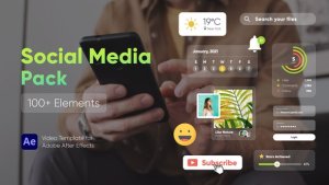 Videohive Social Media Pack 34277819 Elements template preview