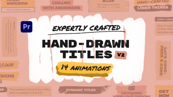 Paint Brush Titles 2 Premiere Pro template preview