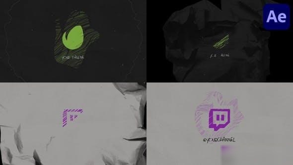 Videohive Paper Logo Opener for After Effects Logo Stings template preview
