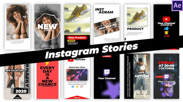 Videohive Instagram Stories 31889023 Titles template preview