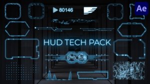Videohive HUD Tech Pack for After Effects Elements template preview