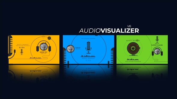 Videohive Audio Visualizer 0.7 Video Displays template preview