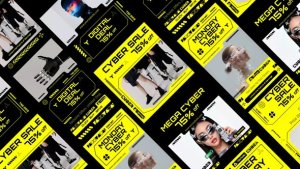 Videohive Cyber Monday Social Media After Effect 60729521 Product Promo template preview