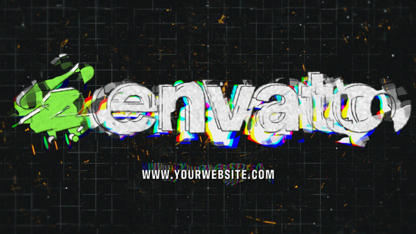 Videohive Cosmic Distortion Logo Logo Stings template preview