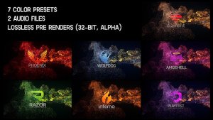 Elegant Soft Particles Logo Reveal Video Displays template preview
