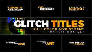 Videohive Glitch Titles 22774999 Titles template preview