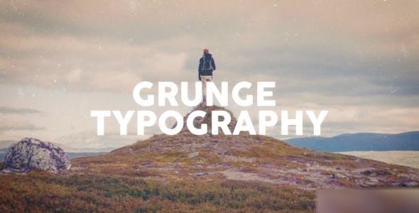 Videohive Grunge Typography Opener Openers template preview