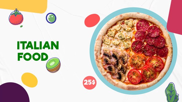 Videohive Envato Restaurant Product Promo template preview