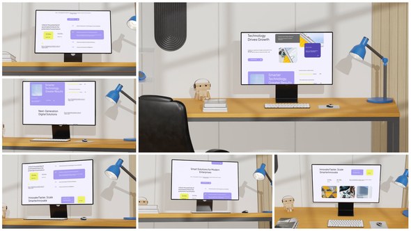 Videohive Computer Mockup Product Promo template preview