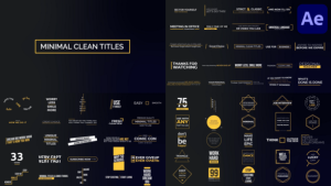 Videohive Minimal Titles And Lower Thirds | After Effects Elements template preview