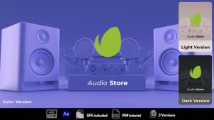 Videohive Audio Store Logo Stings template preview