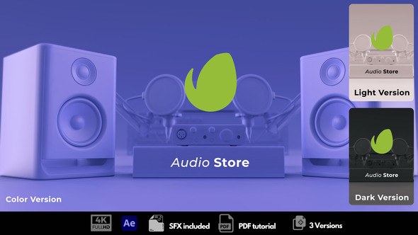 Videohive Audio Store Logo Stings template preview
