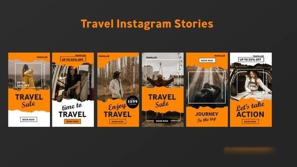 Videohive Travel Instagram Stories V1 Openers template preview