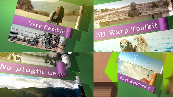 Videohive 3D Warp Toolkit Video Displays template preview