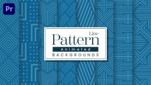 Line Pattern Backgrounds Premiere Pro template preview