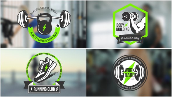 Videohive Running Sports Gym Fitness Titles Titles template preview
