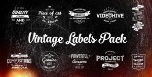 Vintage Labels Video Displays template preview
