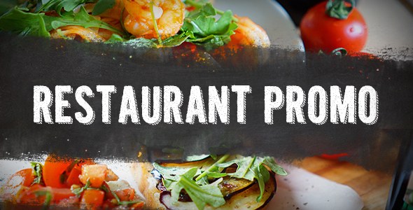 Restaurant Promo Video Displays template preview