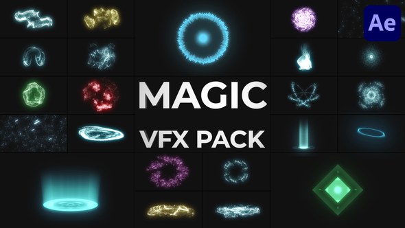 Videohive Holiday Magic VFX Pack for After Effects Elements template preview