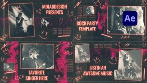 Videohive Rock Party Openers template preview