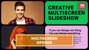 Videohive Multiscreen Opener 49290061 Video Displays template preview