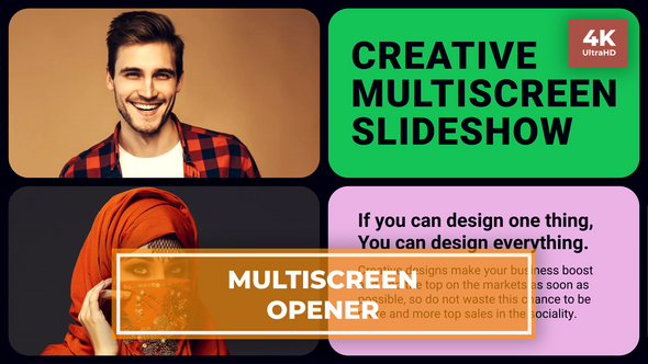 Videohive Multiscreen Opener 49290061 Video Displays template preview