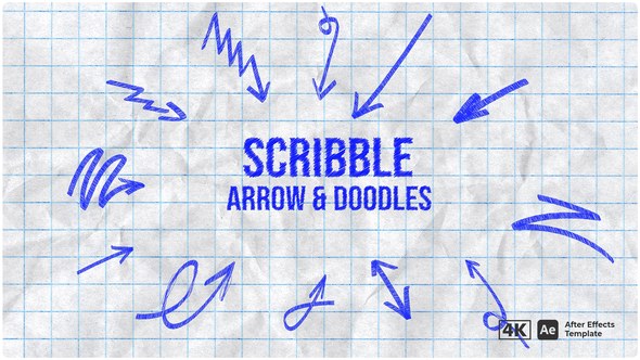 Videohive Scribble Arrows & Doodles | Hand-Drawn Animated Pack Elements template preview