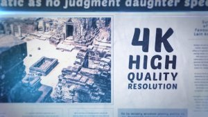 Videohive Newspaper History Slideshow Video Displays template preview