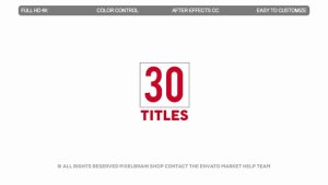 Modern Titles II Video Displays template preview