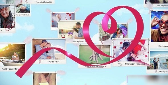 Videohive Valentine's Day Slideshow Video Displays template preview