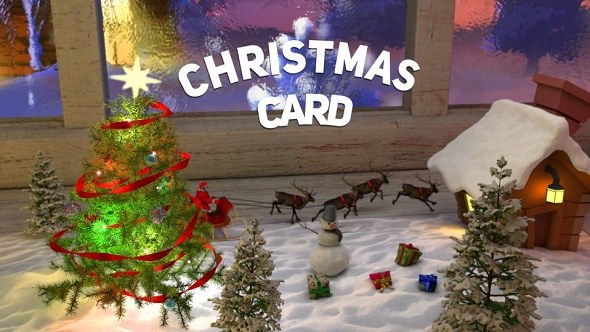 Videohive Christmas ?ard Logo Stings template preview