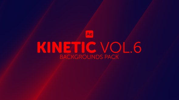 Videohive Kinetic Backgrounds 6 Elements template preview