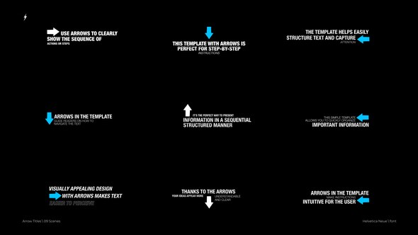 Videohive Arrow Titles | After Effects Titles template preview
