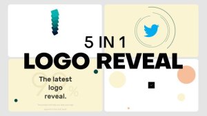 Videohive 5 in 1 Minimal Logo Reveal Pack Logo Stings template preview