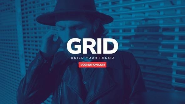 Videohive Grid Slides Openers template preview
