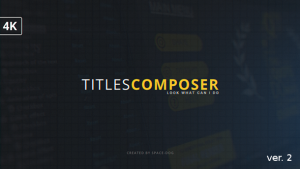 Titles Composer Video Displays template preview
