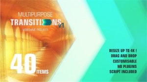 Super Transitions Kit Video Displays template preview